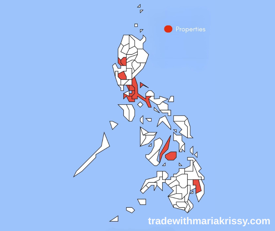 My kind of map. My properties in the Philippines.